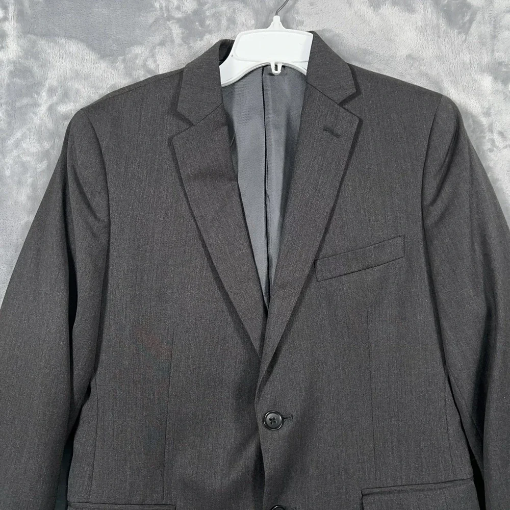 Banana Republic Suit Jacket Mens 38S Short Gray Blazer Wool Tailored Lanificio